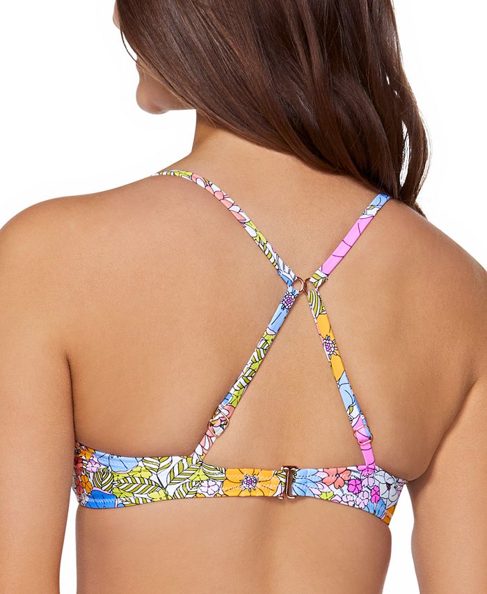 Raisins Juniors' Moonshadow Printed Underwire Bikini Top Macy's