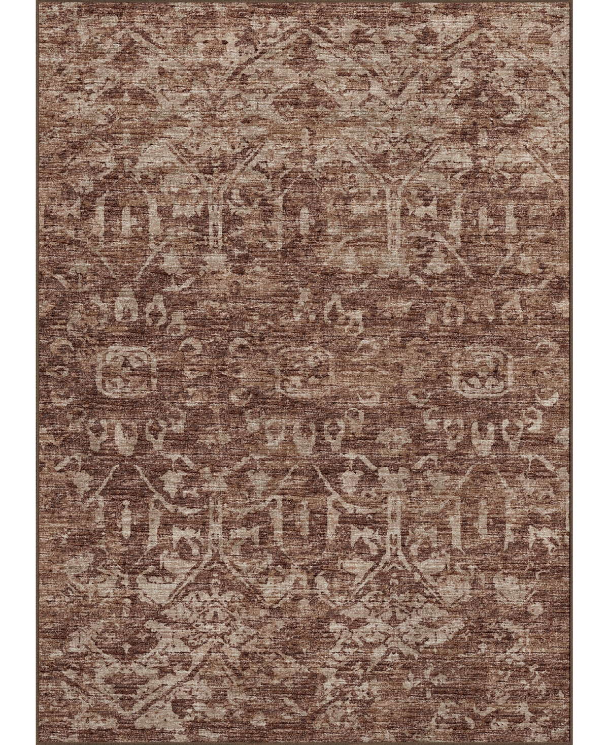 D Style Hallo Overdyed HLOD1 5' x 7'6in Area Rug - Chocolate