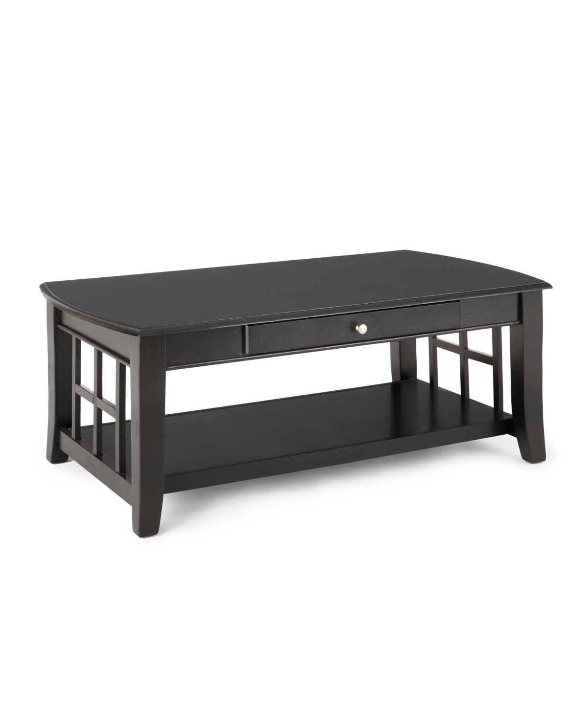 Steve Silver Cassidy 50" Wood Cocktail Table In Ebony Finish