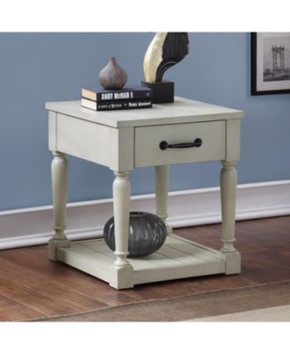 Steve Silver Hemingway 24" Wooden Farmhouse End Table