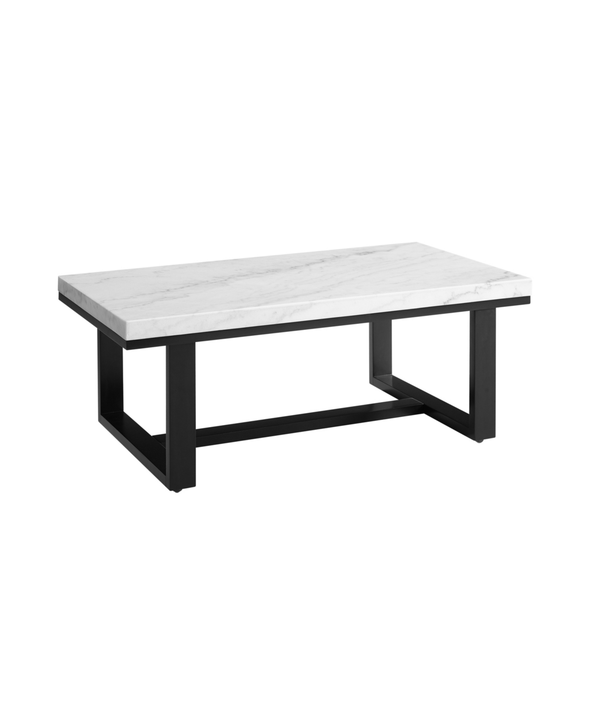 Steve Silver Lucca Marble Top Cocktail Table - Espresso Base