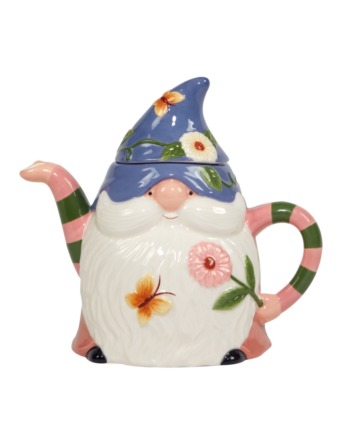 Certified International Garden Gnomes 3-d Teapot