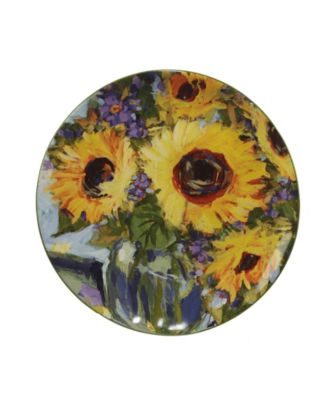 Sunflower Bouquet Set of 4 Salad Plate 9"