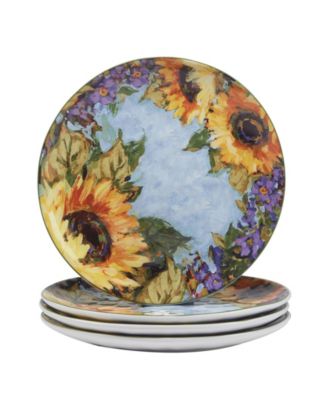 Sunflower Bouquet  16 PC-Dinnerware Set, Service for 4