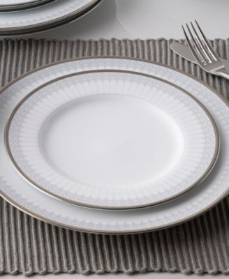 Silver Colonnade Set of 4 Salad Plates, 8.25"