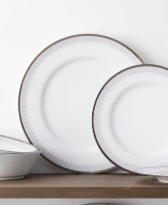 Silver Colonnade Set of 4 Dinner Plates, 10.50"