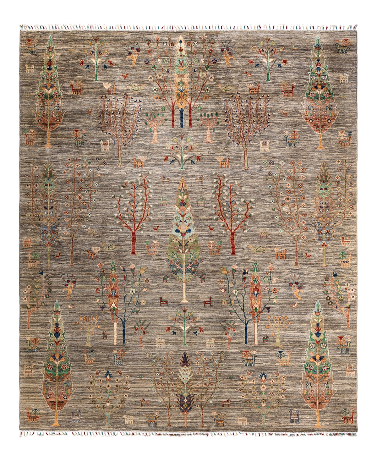Adorn Hand Woven Rugs Serapi M1982 8'3" X 11'3" Area Rug In Gray