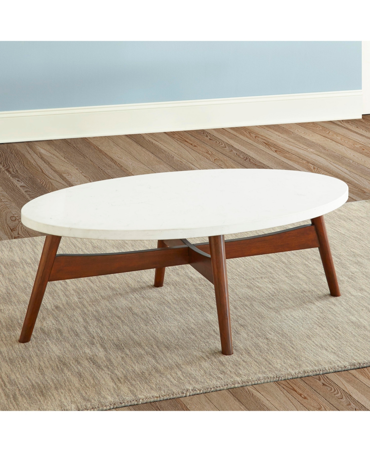 Steve Silver Serena Laminate and Wood Cocktail Table - Cherry