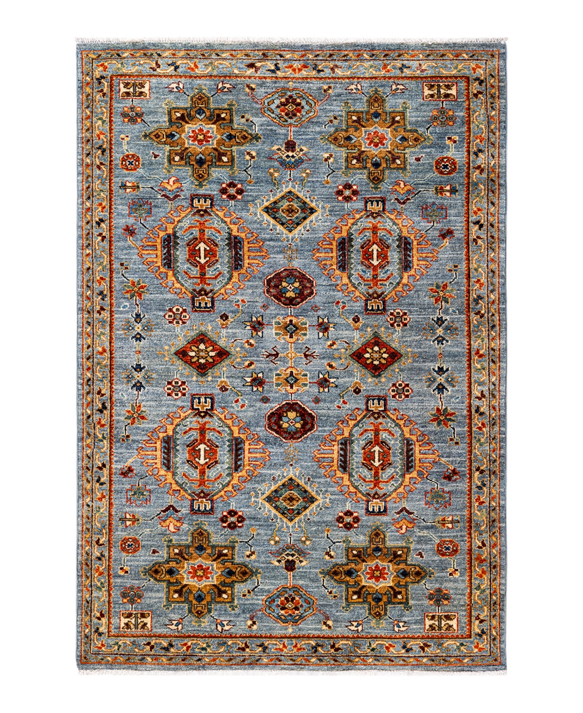 Adorn Hand Woven Rugs Serapi M1982 3'3in x 4'11in Area Rug - Mist