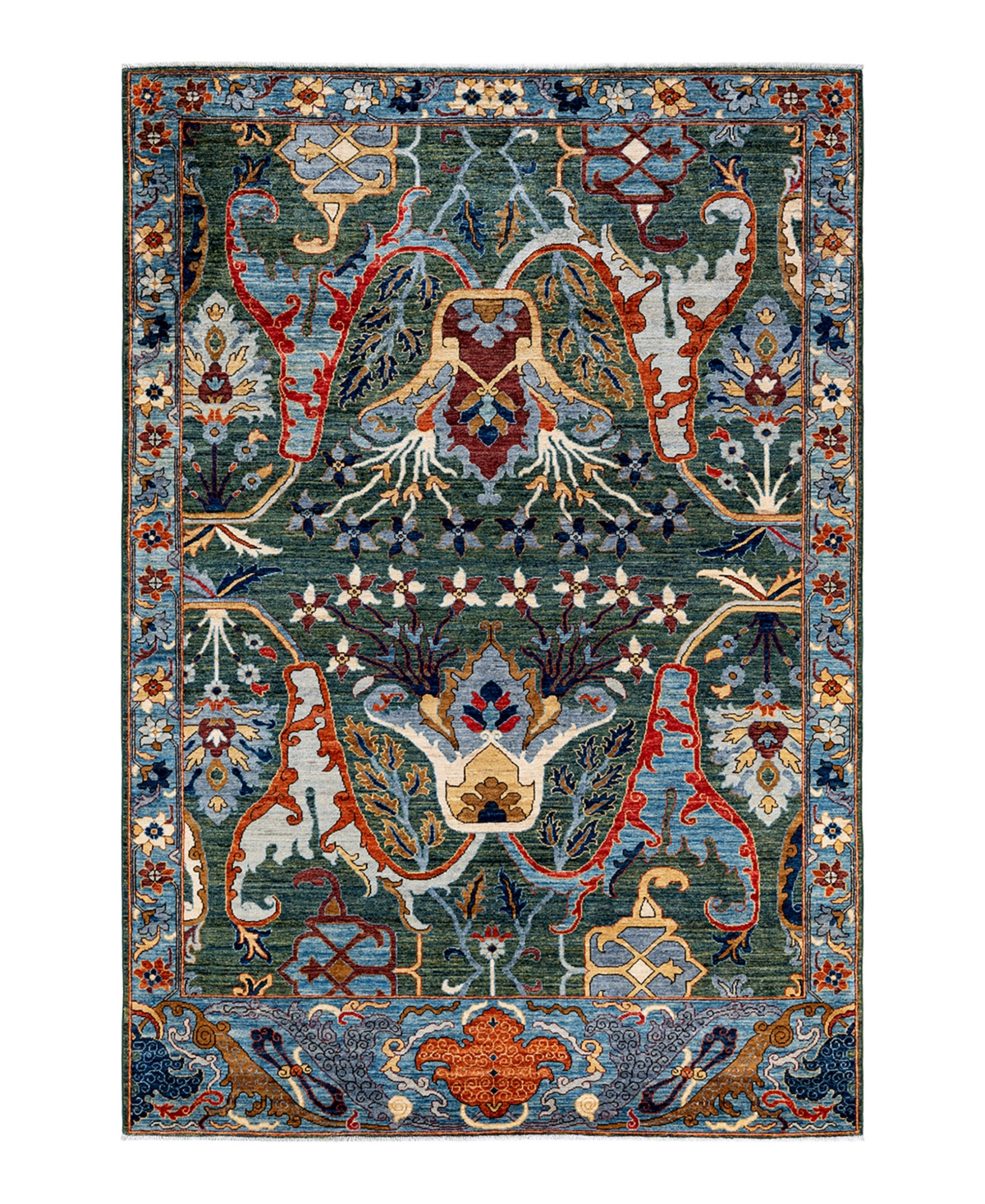 Adorn Hand Woven Rugs Serapi M1982 2'9in x 5'9in Area Rug - Orange