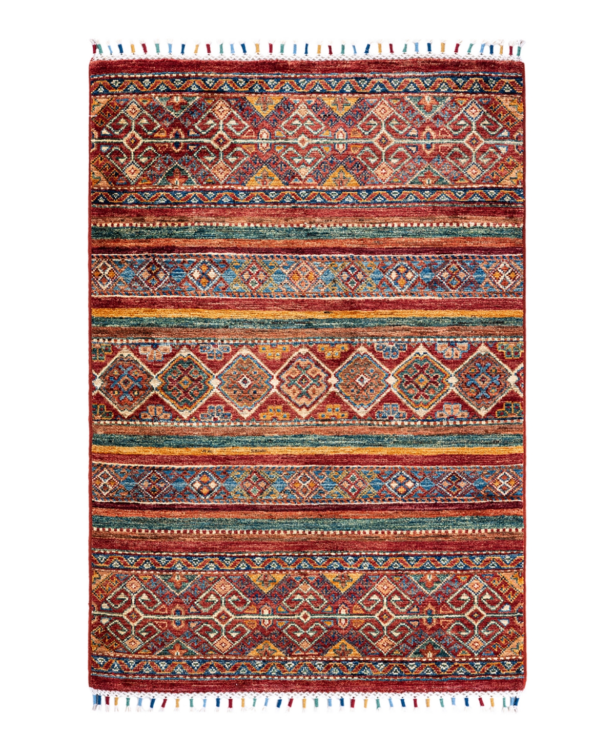 Adorn Hand Woven Rugs Oushak M1982 9'11" X 13'7" Area Rug In Beige