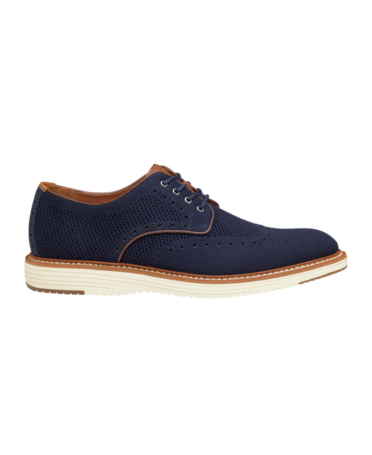 Обувь Johnston & Murphy Men's Upton Knit Wingtip Dress Shoe, цвет: Серый — фото 6