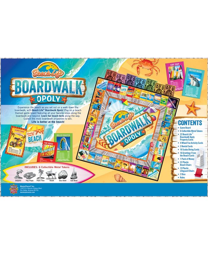 MasterPieces Puzzles MasterPieces Opoly Family Board Games - Beach Life ...