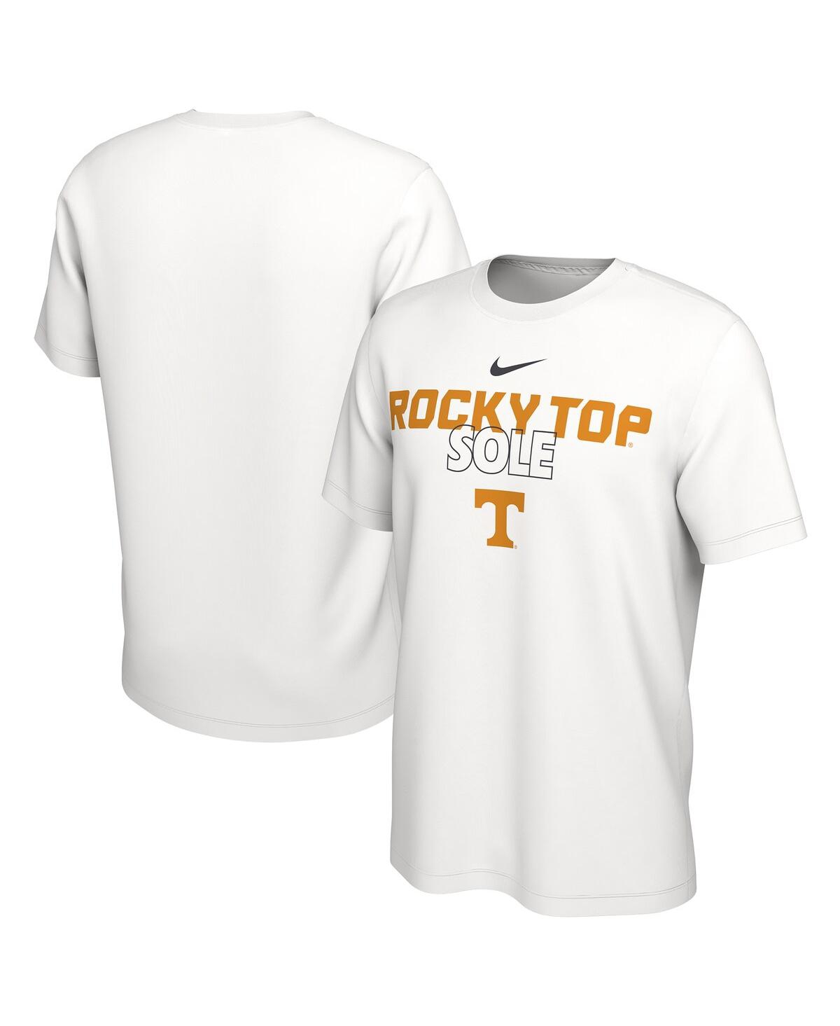 Shop Nike Men's  White Tennessee Volunteers On Court Bench T-shirt