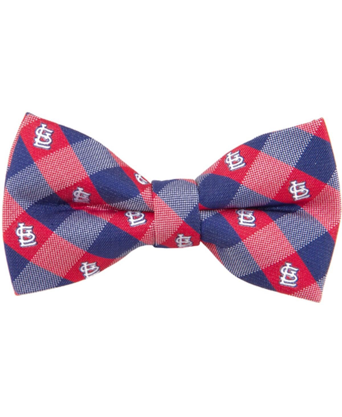 Eagles Wings Men's St. Louis Cardinals Check Bow Tie In Blue,red