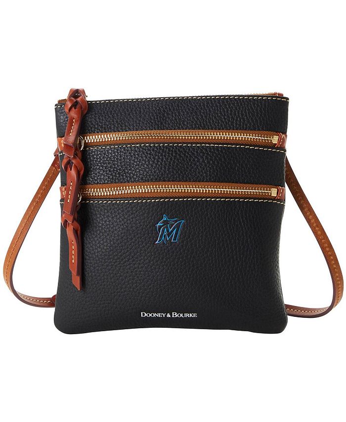 Dooney & Bourke Women's Miami Marlins Pebble TripleZip Core Crossbody