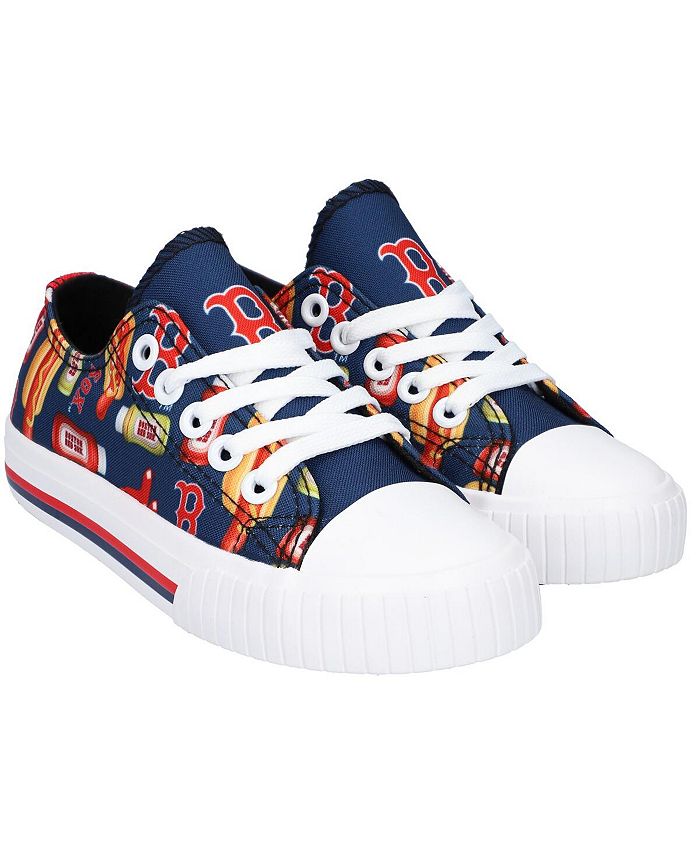 Men's FOCO Boston Red Sox High Top Canvas Sneakers Navy