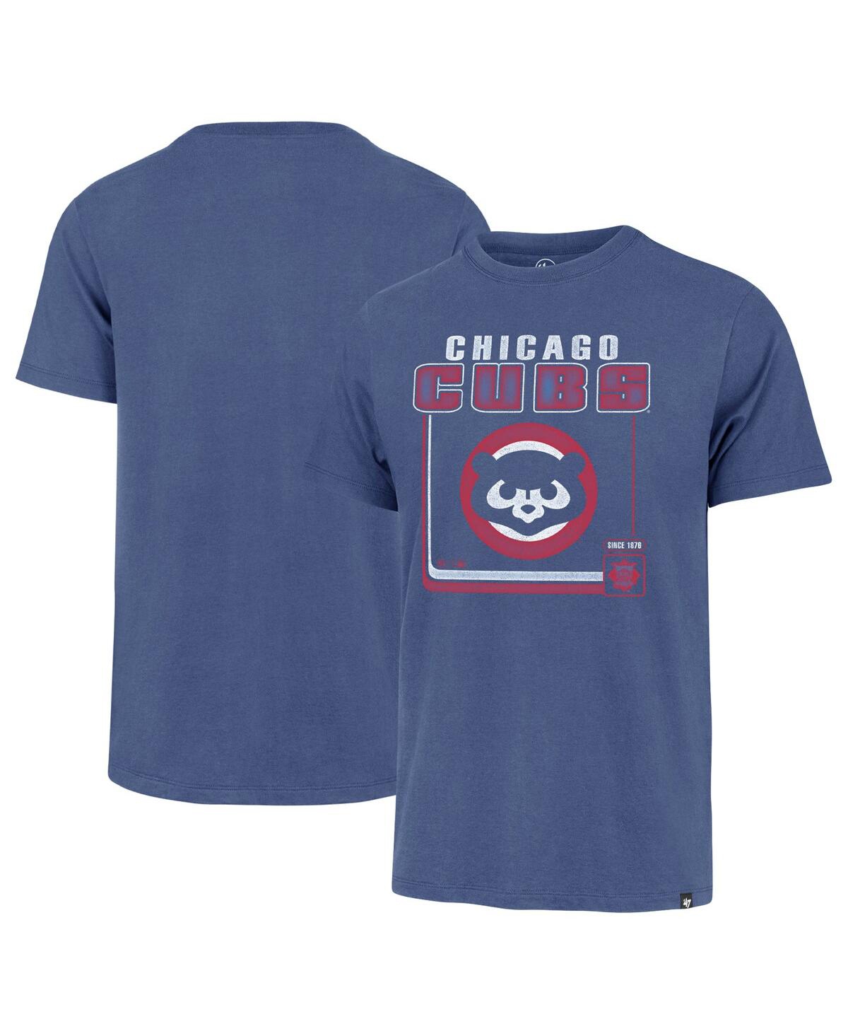 47 Brand Men's ' Royal Chicago Cubs Borderline Franklin T-shirt