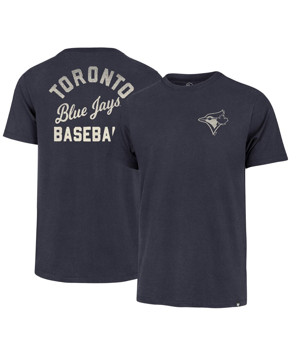 47 Brand Men's ' Navy Toronto Blue Jays Turn Back Franklin T-shirt