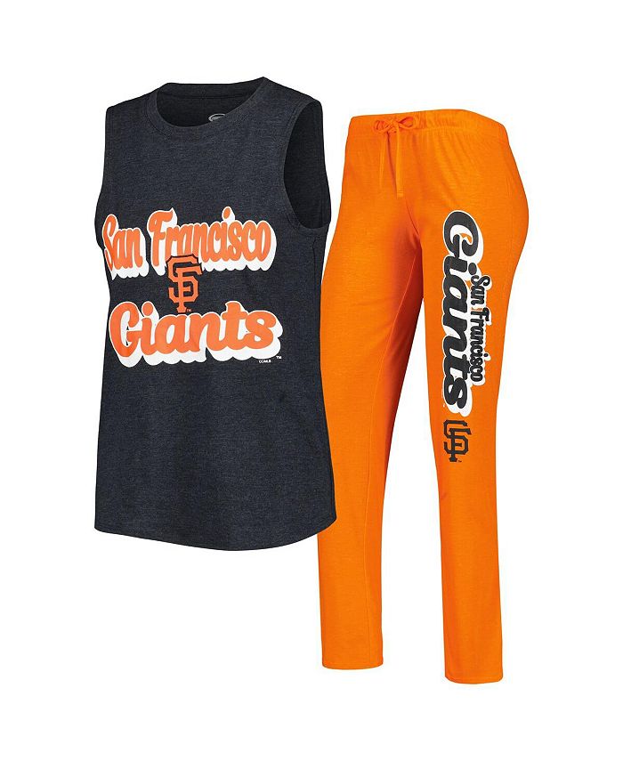 Women's Concepts Sport Orange San Francisco Giants Shutout Tank Top &  Shorts Set 