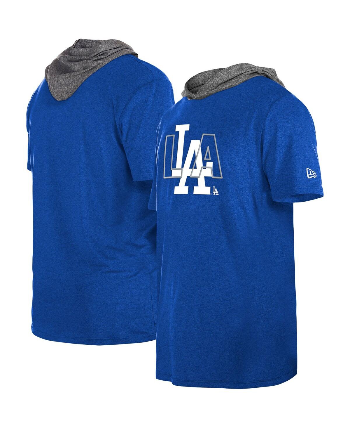 Shop New Era Men's  Royal Los Angeles Dodgers Team Hoodie T-shirt