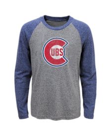 Chicago Cubs Mitchell & Ness Big & Tall Cooperstown Collection 2-Hit T-Shirt  - Heathered Gray