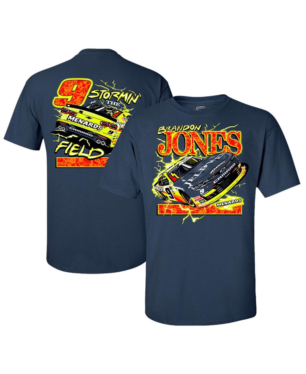 Men's Jr Motorsports Official Team Apparel Navy Brandon Jones Car T-shirt - Navy
