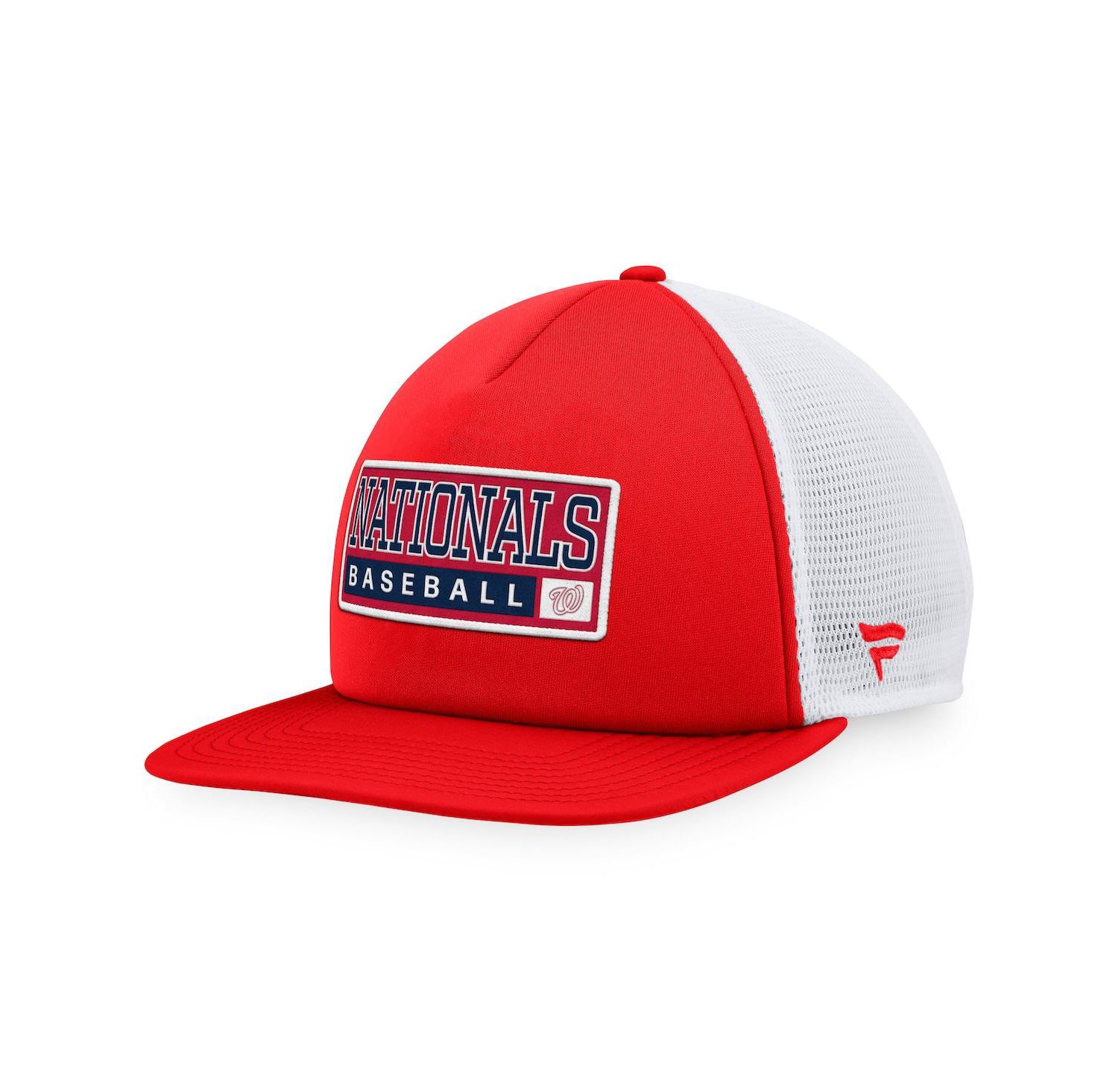 Men's Red, White Washington Nationals Foam Trucker Snapback Hat