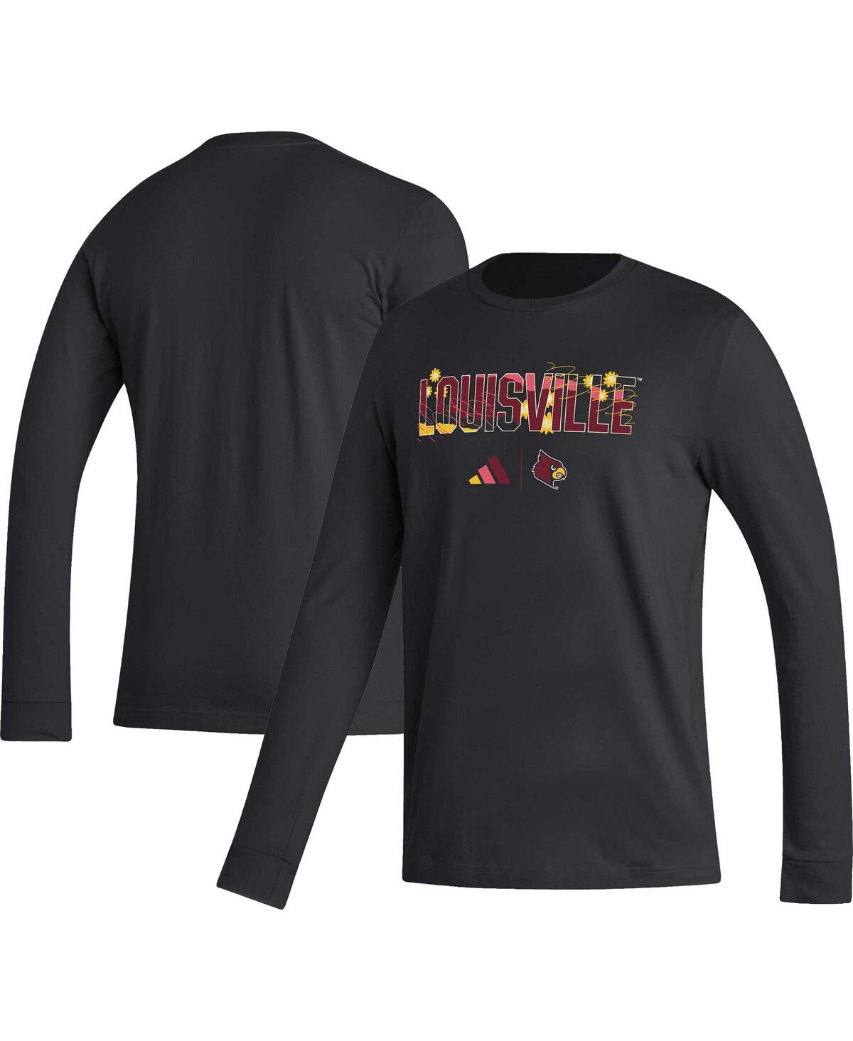 Shop Adidas Originals Men's Adidas Black Louisville Cardinals Honoring Black Excellence Long Sleeve T-shirt