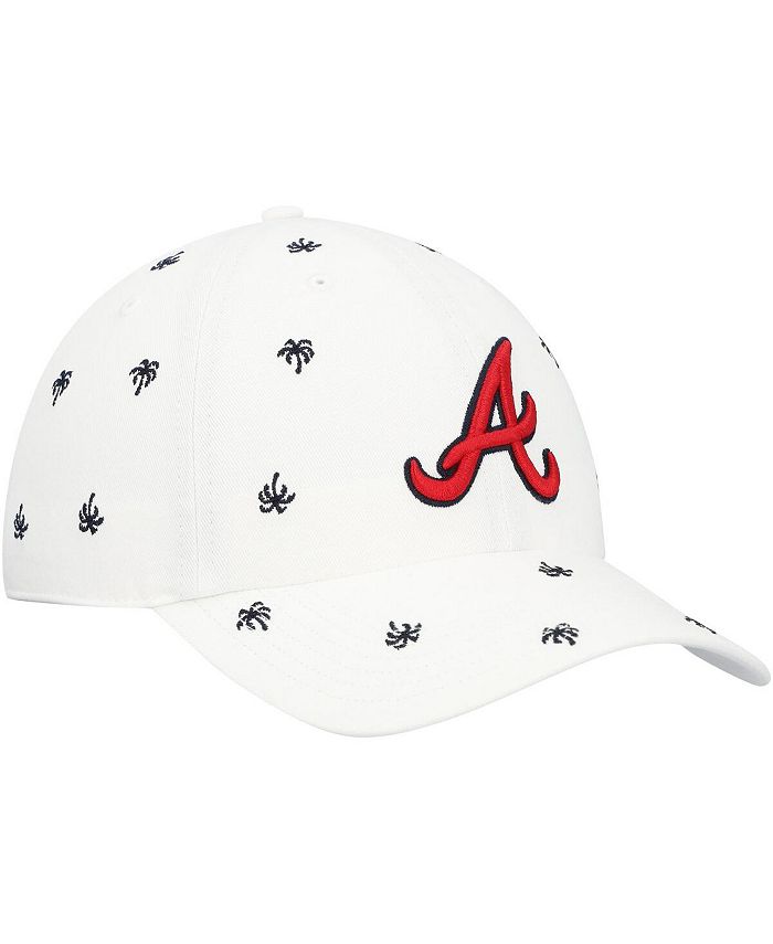 '47 Brand Women's White Atlanta Braves Spring Training Confetti Clean Up Adjustable Hat Macy's