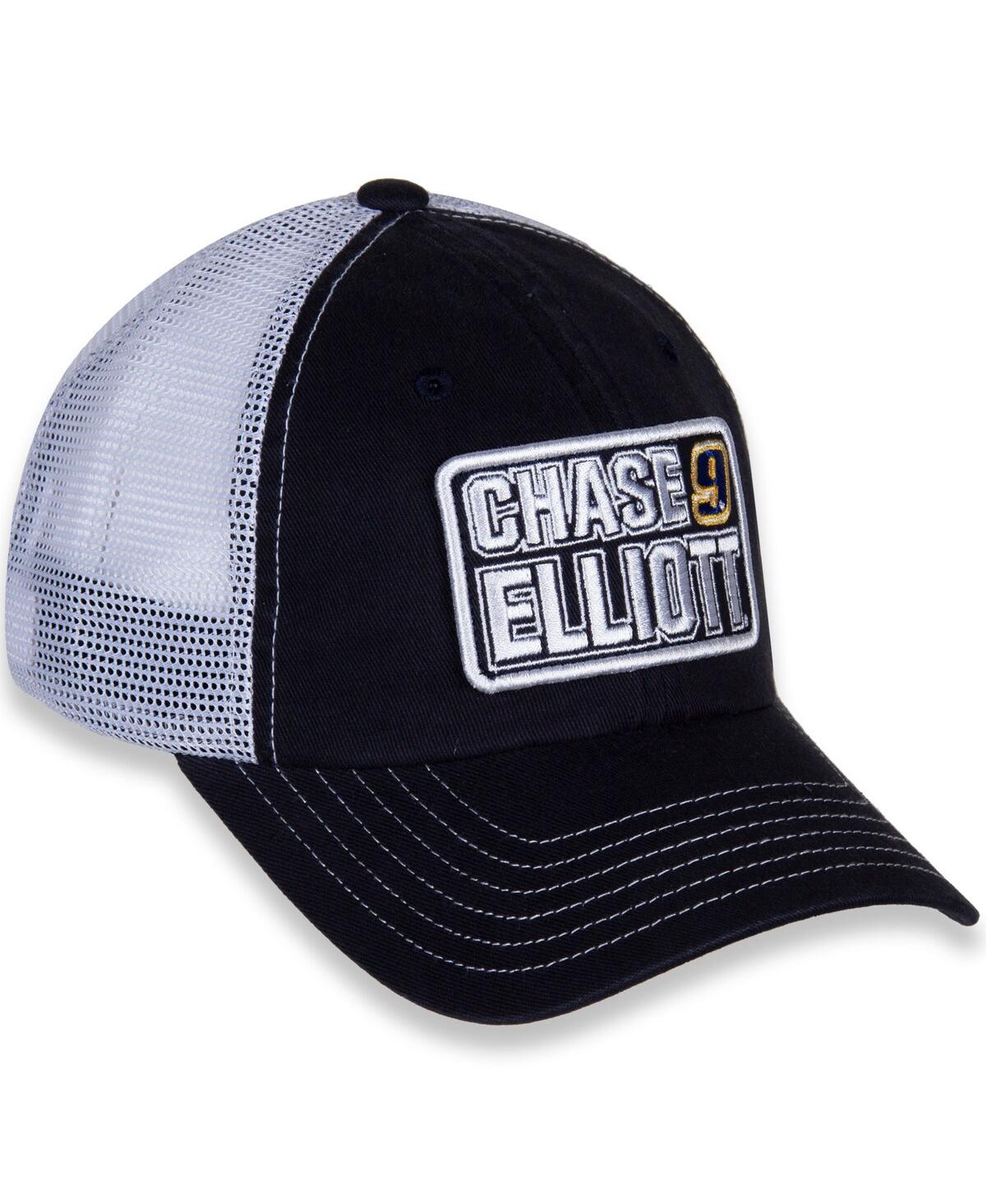 Shop Hendrick Motorsports Team Collection Women's  Black And White Chase Elliott Name And Number Patch Adj In Black,white