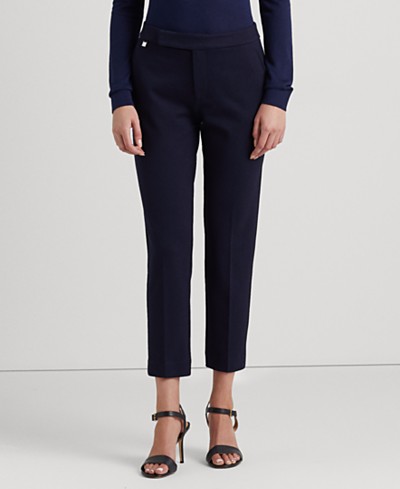 Eileen Fisher Stretch Jersey Pull-On Slouchy Ankle Pants - Macy's