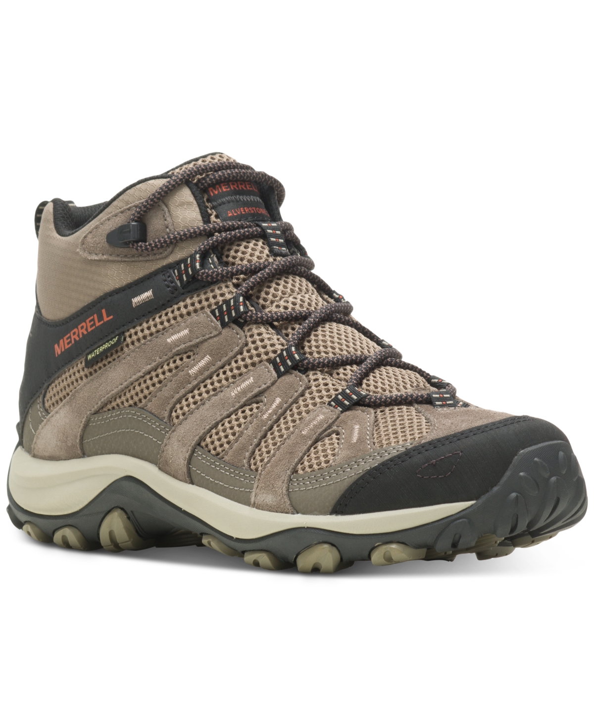 Men's Alverstone 2 Mid Waterproof Lace-Up Hiking Boots - Boulder/brindle