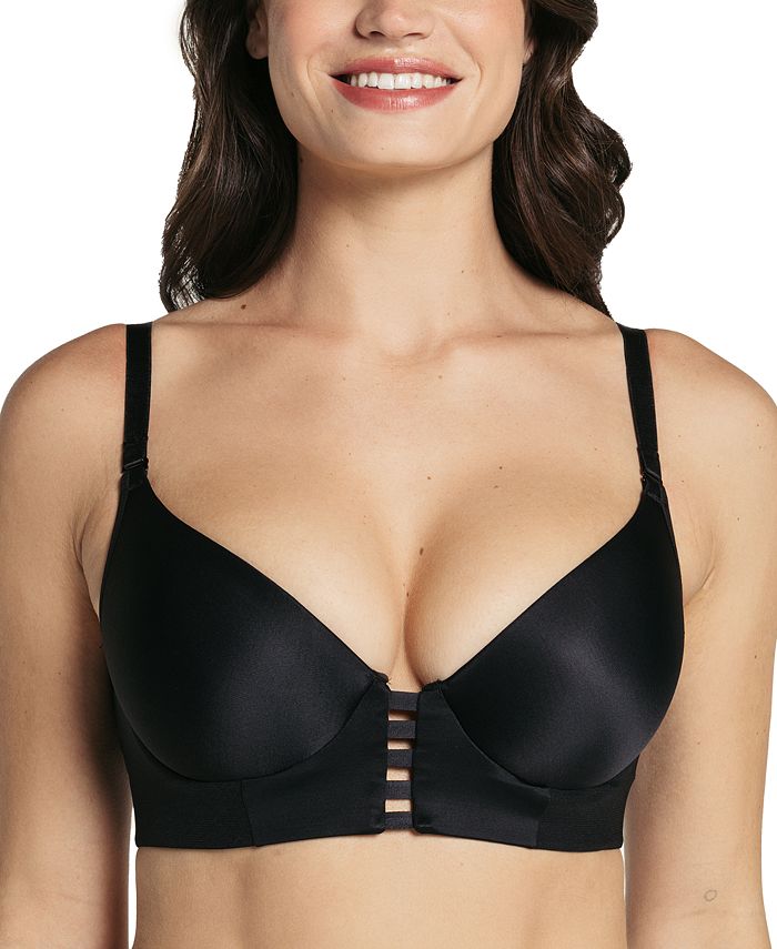 Leonisa Women's Memory Foam Push-Up Underwire Bustier Bra with Strappy  Front, 91010 - Macy's