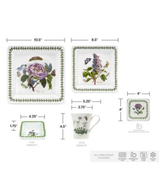 Botanic Garden Square 22 Pc. Dinnerware Set, Service for 4, Exclusively at Macy’s