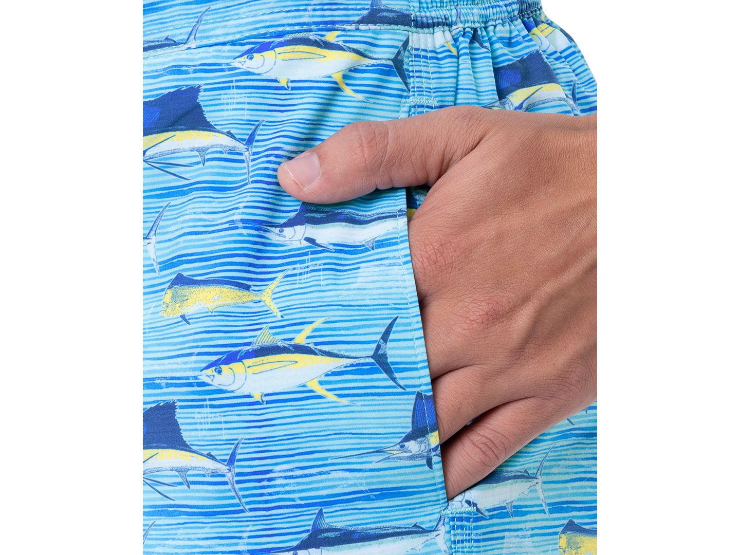 Пляжные шорты Fish для мужчин, для сёрфинга — Guy Harvey, цвет: Пляжный — фото 6