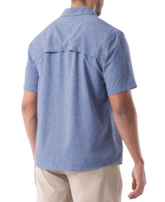 Men's Short Sleeve Heathered Fishing Shirt