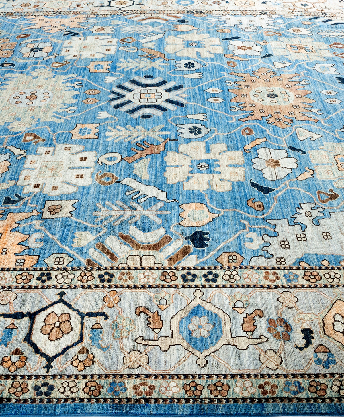Adorn Hand Woven Rugs Serapi M1982 2'7"x9'4" Runner Area Rug In Multi