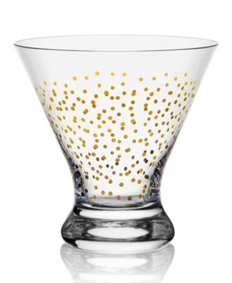 Party Stemless Martini Glasses, Set of 4