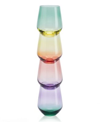 Chroma Stemless Wine Glasses, Set of 4