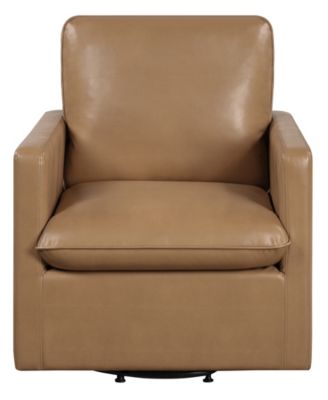 Mira 34.5" Faux Leather Swivel Chair