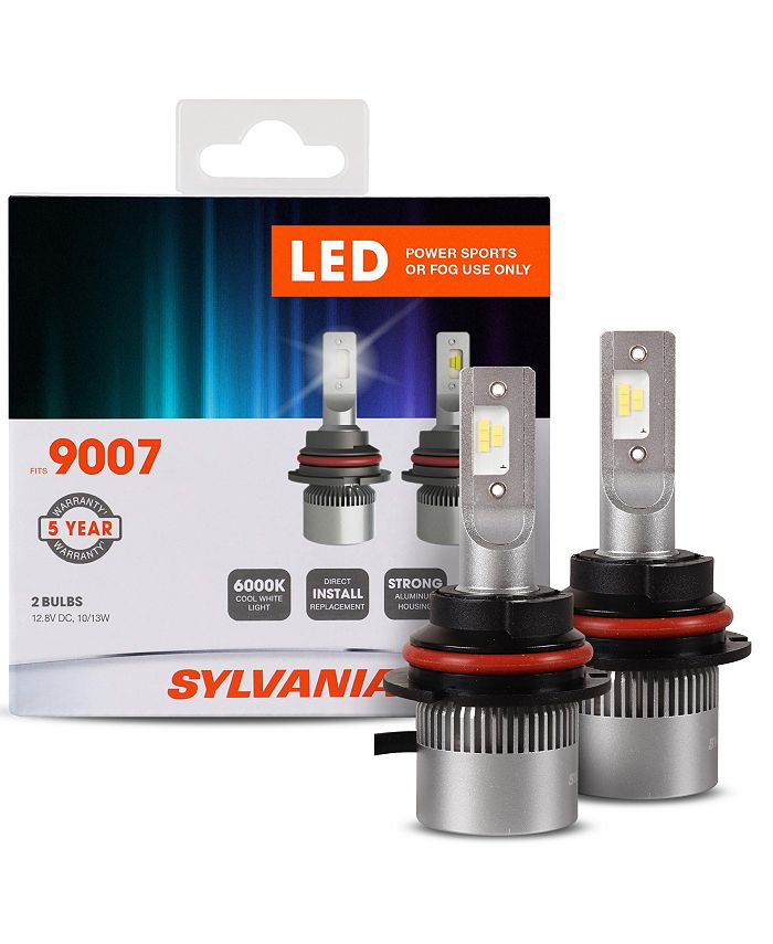 Sylvania 9007 LED Powersport Headlight Bulbs for OffRoad Use or Fog