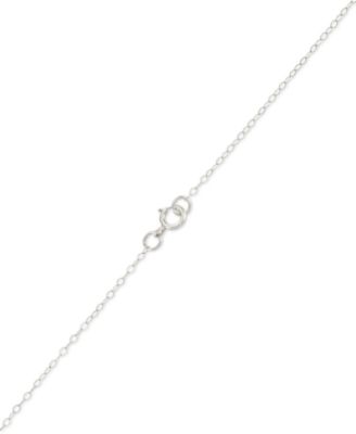 Crystal Cross 18" Pendant Necklace in 10k Gold