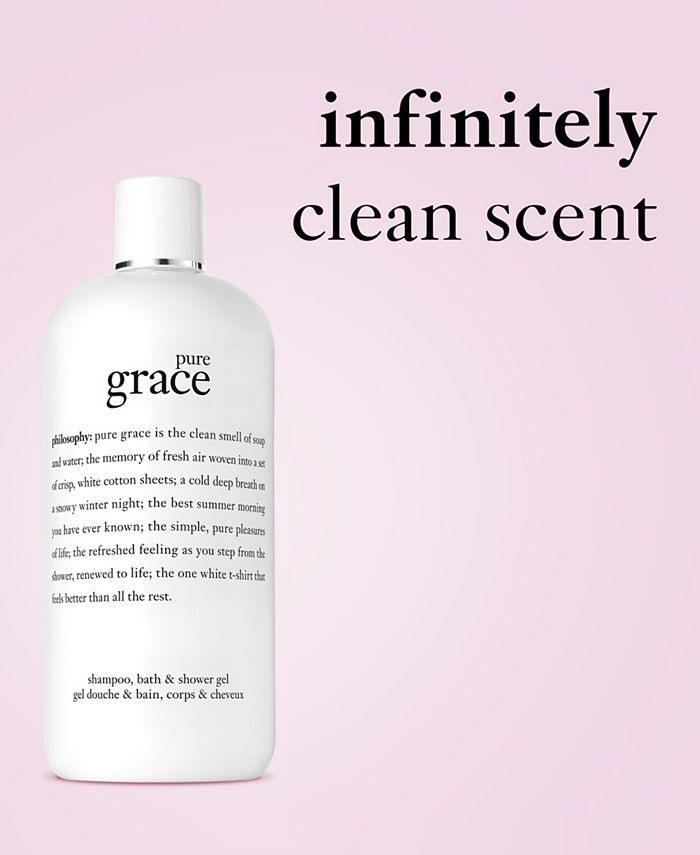philosophy pure grace 3in1 shampoo, shower gel and bubble bath, 16 oz