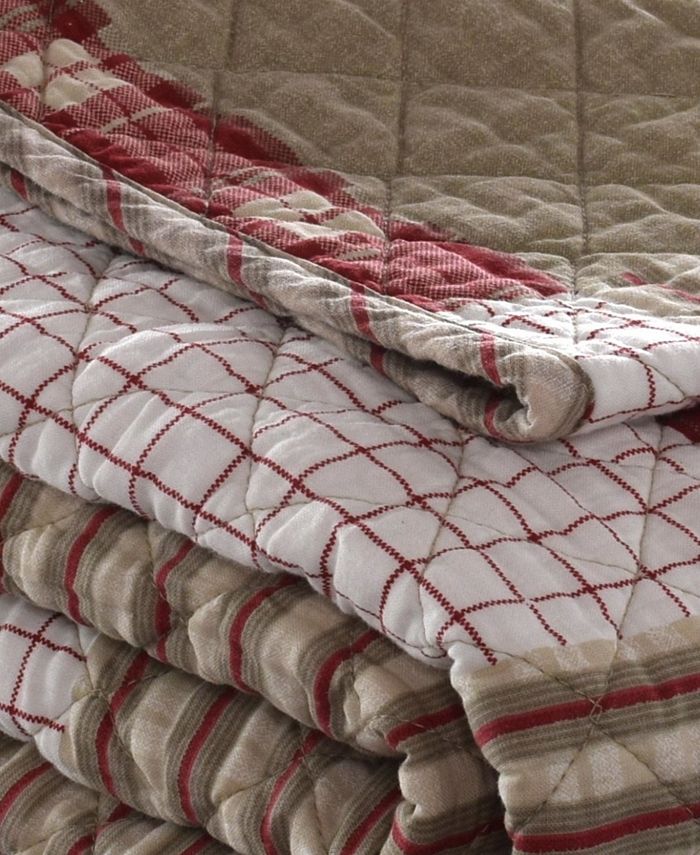 Eddie Bauer Camano Island Plaid Cotton Quilted Throw, 60" x 50" Macy's
