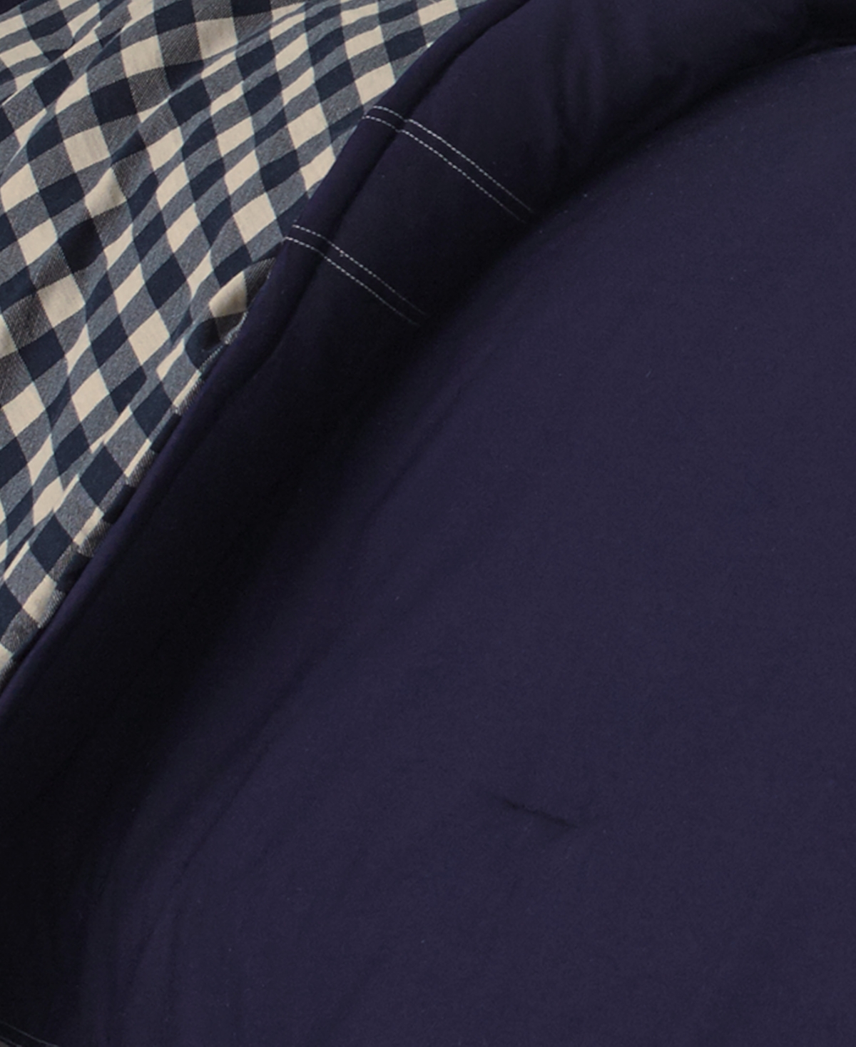 Eddie Bauer Kingston Cotton Reversible 3 Piece Duvet Cover Set, Full/queen In Navy
