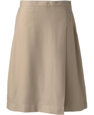 Women's School Uniform Solid A-line Skirt Below the Knee