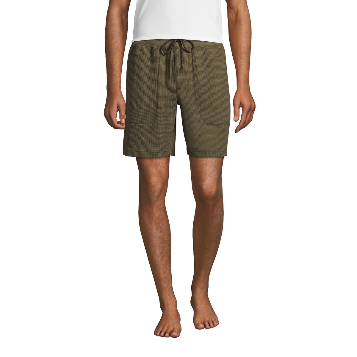 Men's Waffle Pajama Shorts - Deep sea navy