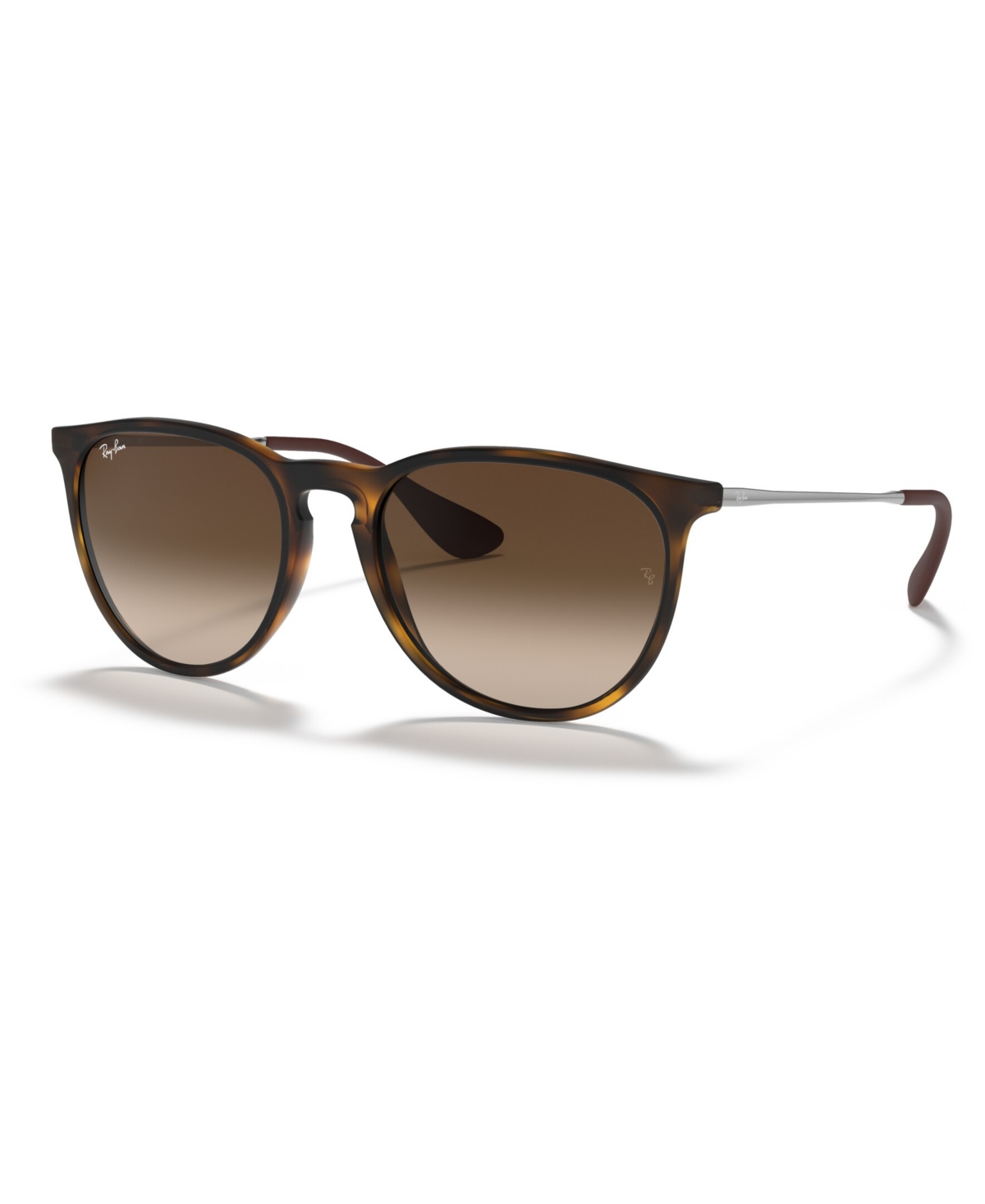 Ray Ban Unisex Low Bridge Fit Sunglasses, Rb4171f Erika Classic 54 In Matte Havana,brown Gradient