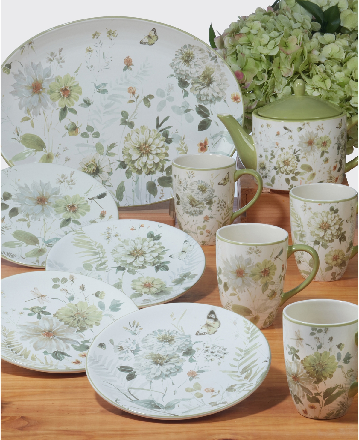 Certified International Green Fields Oval Platter